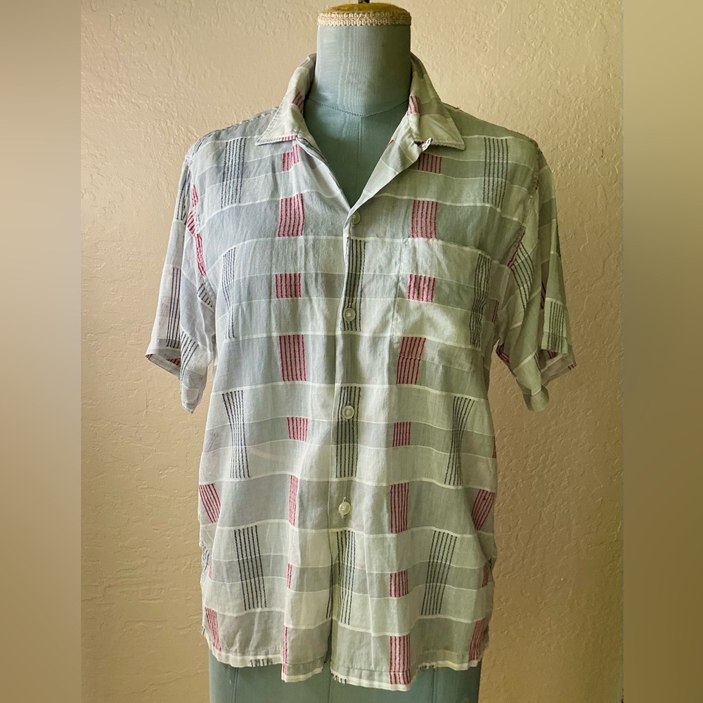Vintage Plaid Men's Shirt
